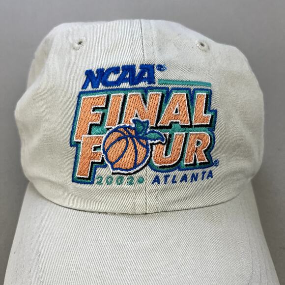 Vintage NCAA Final Four Hat Cap Strapback Cream College Basketball 2002 Atlanta - Picture 3 of 7